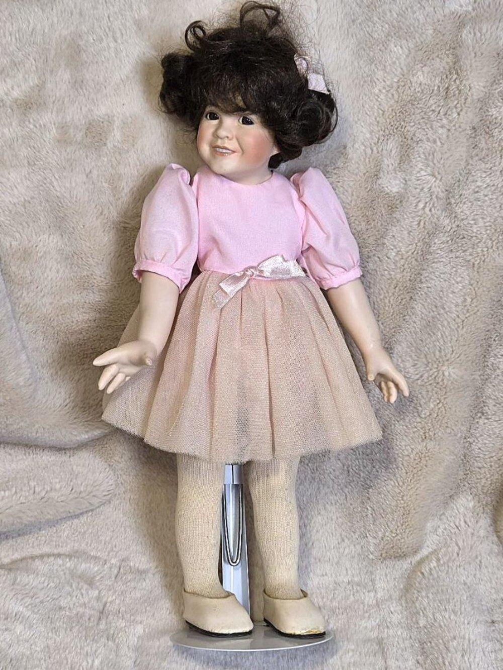 The Little Rascals Darla Doll Fine Porcelain Hoffman King World 15" Hamilton